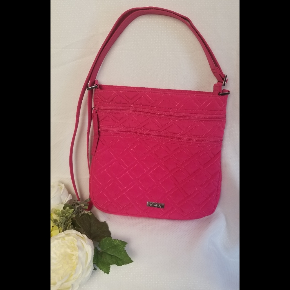 Vera Bradley Pink Quilted Crossbody Bag